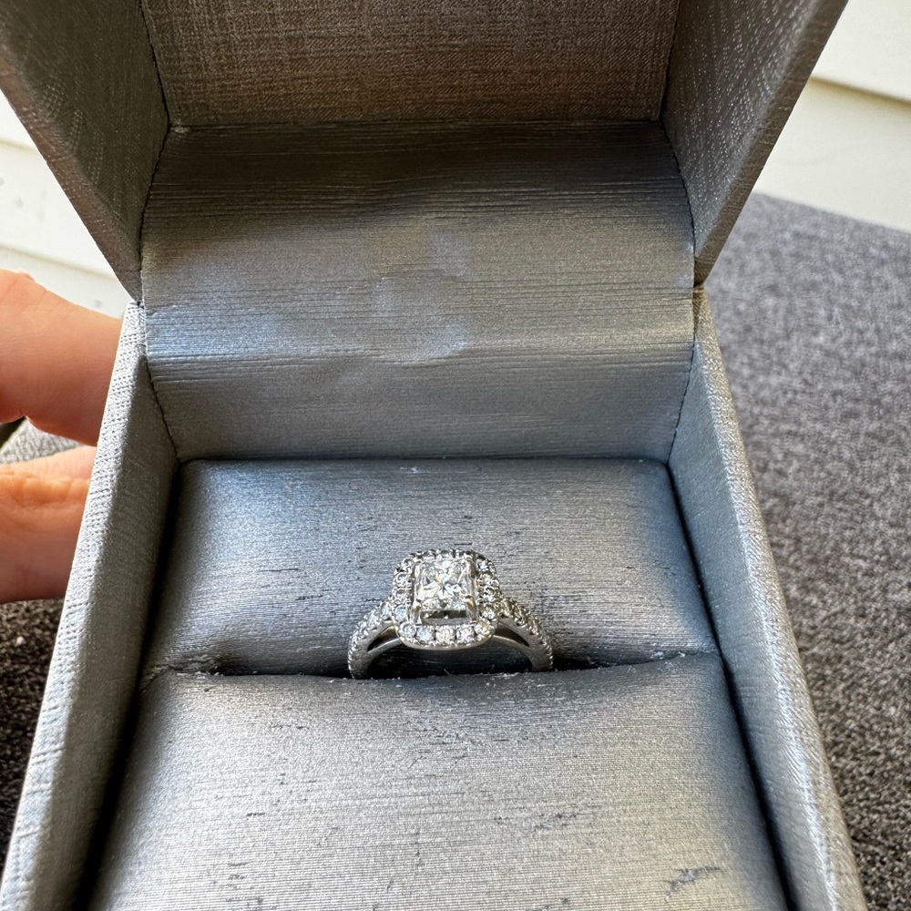 Zales White Gold Engagement Ring